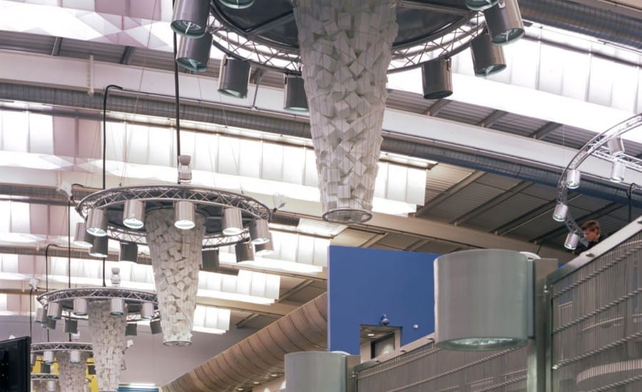 Sculptural solar glare solution