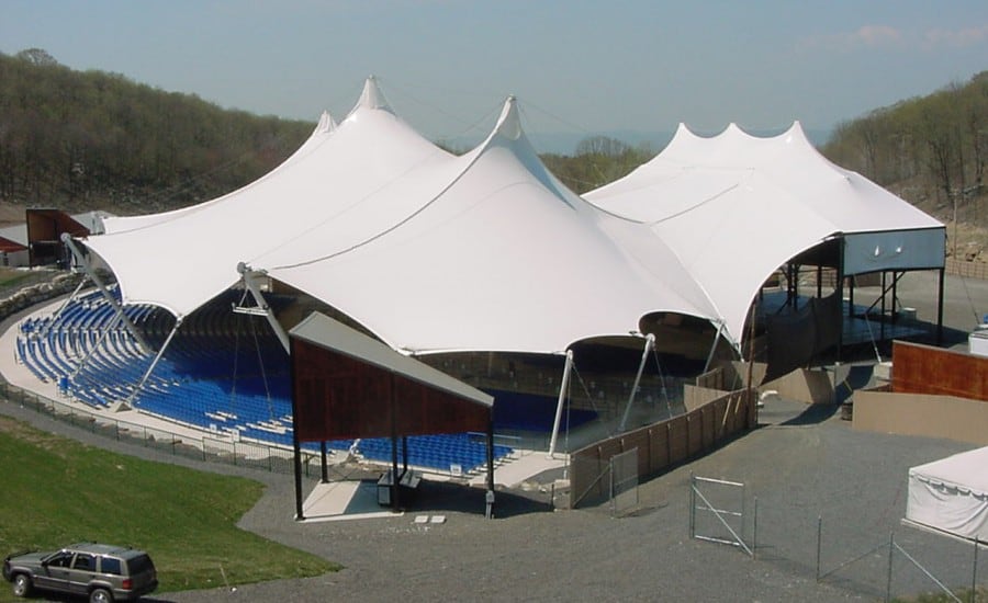 Tensile performing arts canopy in the USA