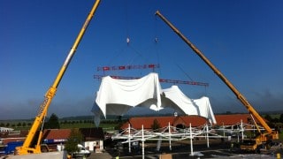 Fabric Structure being installed