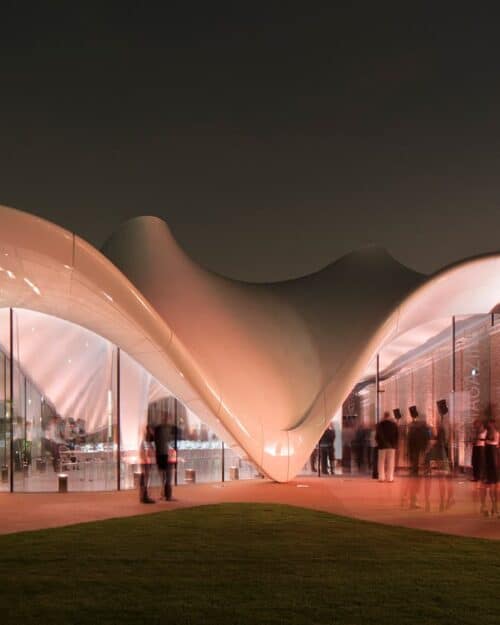 Thermal tensile fabric structure