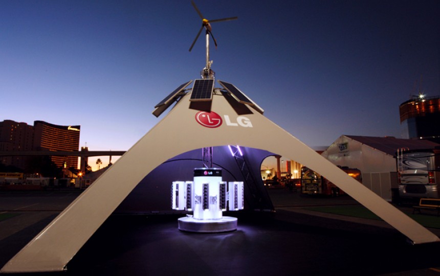 LG carbon negative tent