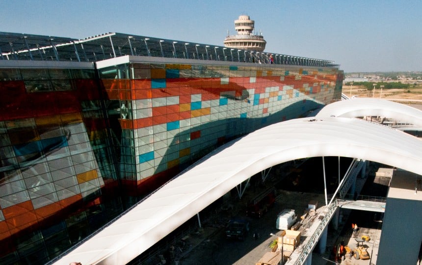 PTFE airport canopy
