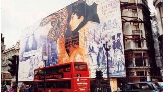 complex Printed fabric building cover in London